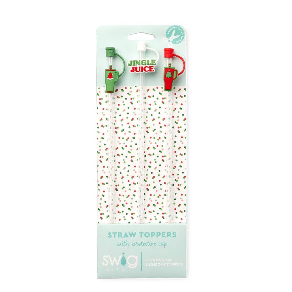 Mega Mug Christmas Straw Topper Set