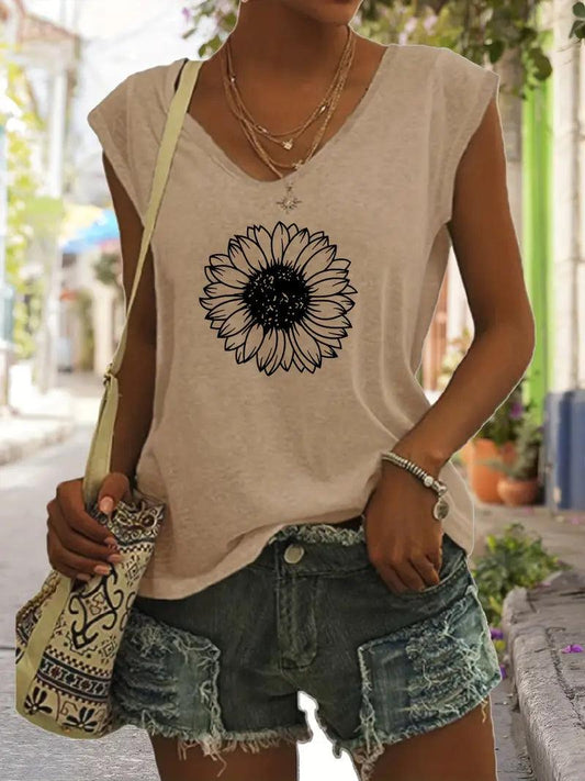 Sunflower Tank Top - The Salty Mare