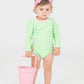 Spring Green Seersucker Swimsuit