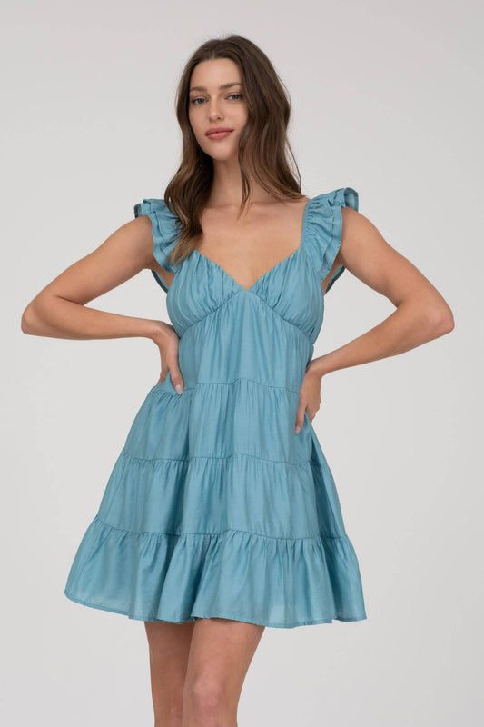 Tiered Babydoll Mini Dress