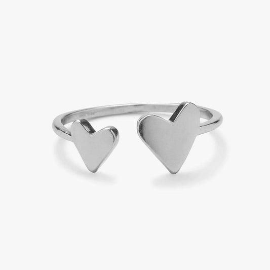 Two Hearts Open Ring - The Salty Mare