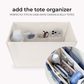Case-Mate Latte Gingham Bow Jelly Tote Bag (Classic)