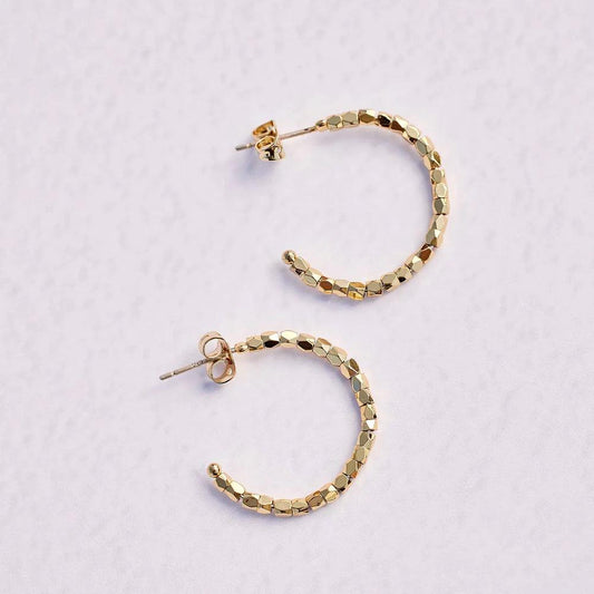 Diamond Cut Hoop Earrings - The Salty Mare