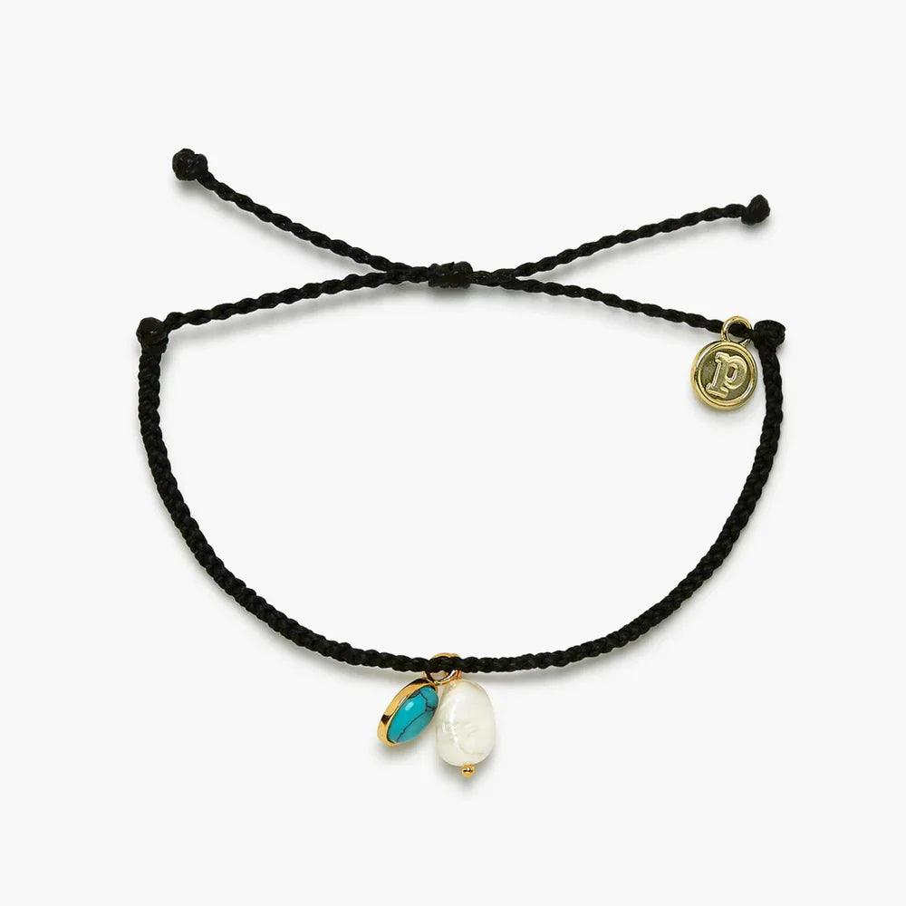 Pearl & Turquoise Charm Bracelet - The Salty Mare
