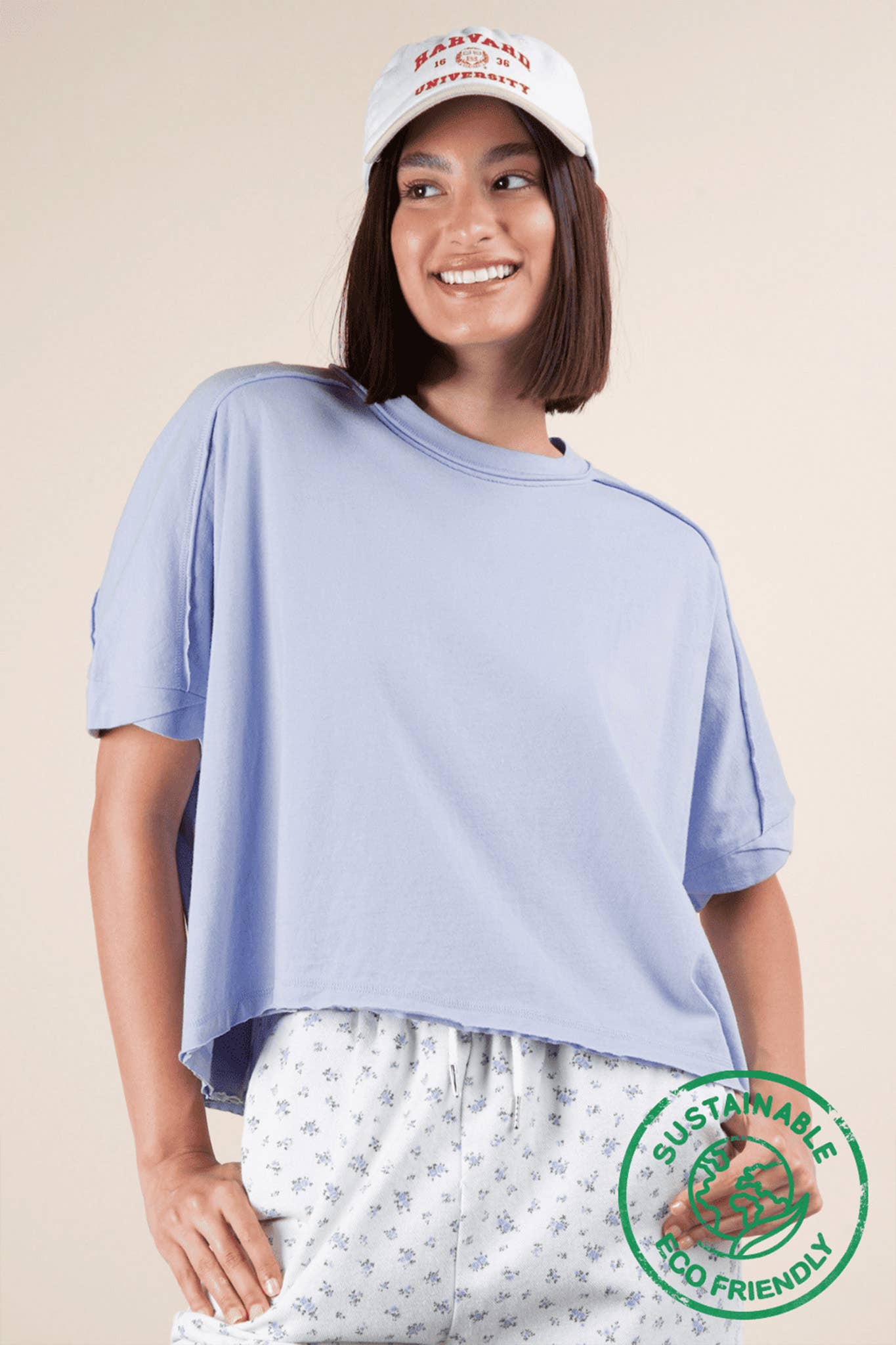 ECO Oversized Crop Comfy Knit Top