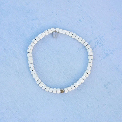 Men's Coated Hematite Stretch Bracelet - The Salty Mare