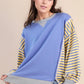 Oversized Striped Casual Knit Top