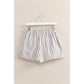 Striped Bow Detail Wrap Skort