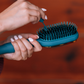 Boar Bristle Hair Brush - Teal With It