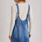 DENIM WASHED OVERALL POCKET DRESS