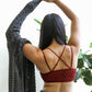 Padded Crochet Lace Longline Bralette