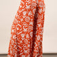 Chloe Printed Wide Leg Long Pants