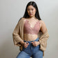 Padded Crochet Lace Longline Bralette