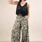 Chloe Printed Wide Leg Long Pants
