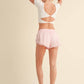 Bow Print Active Shorts