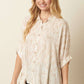 GAUZE BUBBLE DOLMAN SLEEVE BLOUSE