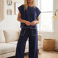 Scuba Contrast Stitch Lounge Set