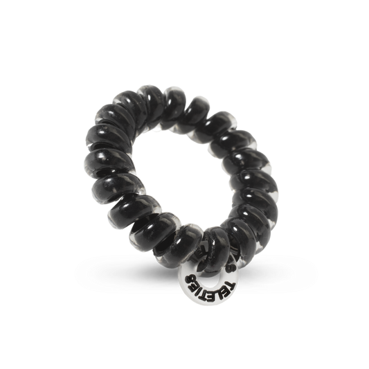 Spiral Hair Coils | Tiny | Jet Black Hair Ties