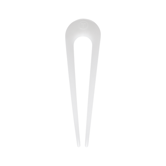French Hair Pin Coconut White
