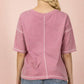 Mineral Washed Oversized Comfy Knit Top