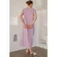 MINERAL WASHED COTTON MAXI DRESS