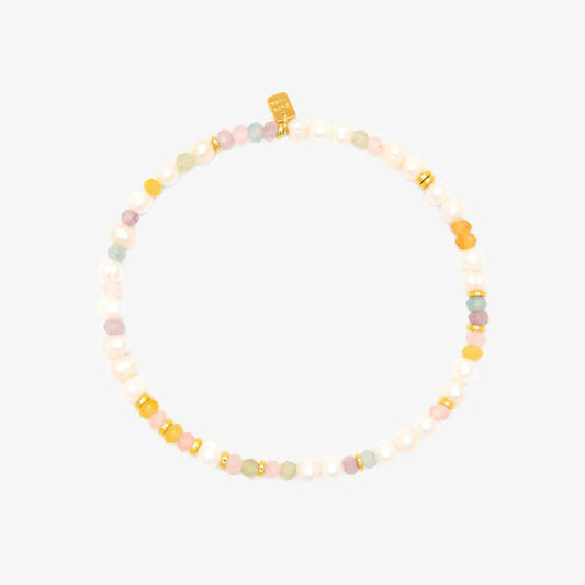Venice Mixed Bead Stretch Anklet