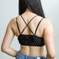 Padded Crochet Lace Longline Bralette