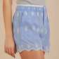 Hailes Embroidered Cotton Shorts
