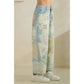 Digitally Printed Patchwork Denim Pants