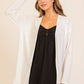 Open-Front Waffle Knit Cardigan