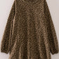 Leopard Print Long Sleeve Romper