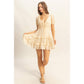 Ditsy Floral Print Tiered Mini Dress
