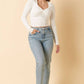 TWIST FRONT LONG SLEEVE KNIT TOP