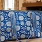Melody Blue and White Floral Tote Bag