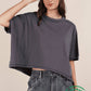 ECO Oversized Crop Comfy Knit Top