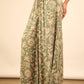 Chloe Printed Wide Leg Long Pants