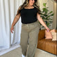 RFM High Rise Garment Dye Wide Flare Jeans