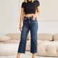 RFM Tummy Control High Waist Raw Hem Jeans