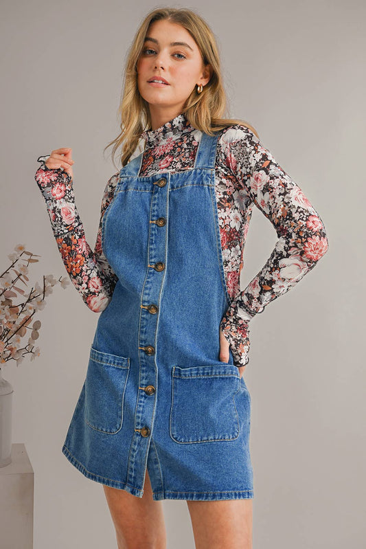 Grace Strap Button Down Dress