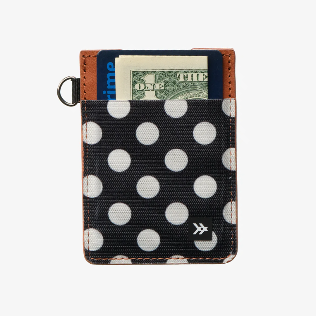 Polka Dot - Vertical Leather Wallet