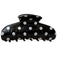 LULU MAC HAIR CLIPS  Black/White Dot