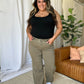 RFM High Rise Garment Dye Wide Flare Jeans