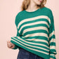 Striped Oversized Knit Sweater