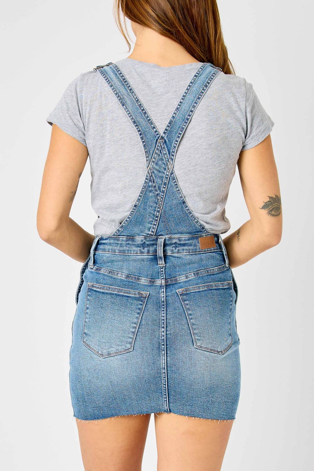 HW Raw Hem Overall Skirt