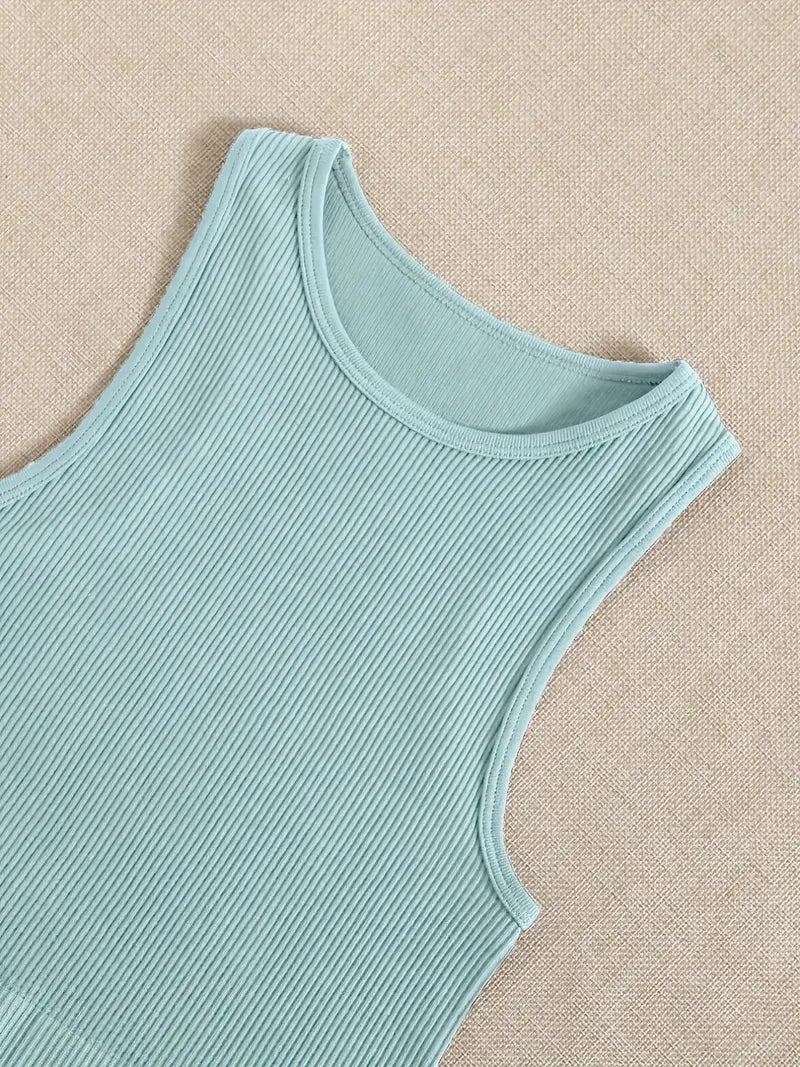 Ribbed Racerback Crop Tank - The Salty Mare