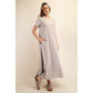 MINERAL WASHED COTTON MAXI DRESS
