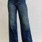 Retro Wide Tummy Control Front Welt Pockets