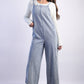 Frayed Denim Jumpsuit