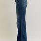 Retro Wide Tummy Control Front Welt Pockets