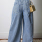 Lizzie Drawstring Wide Leg Jeans